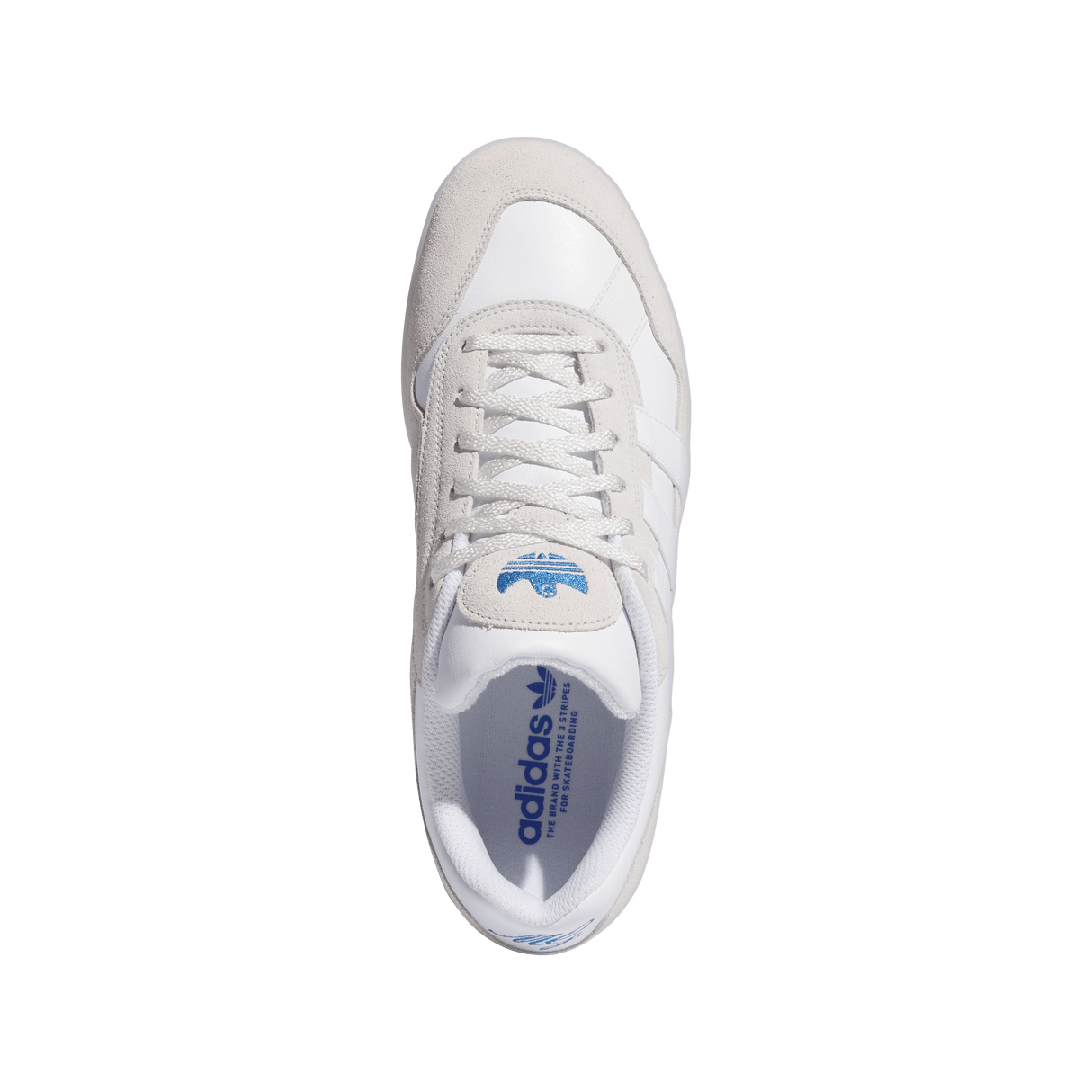 ADIDAS Aloha Super Shoes Crystal White/Cloud White/Blue Bird Men's Skate Shoes Adidas
