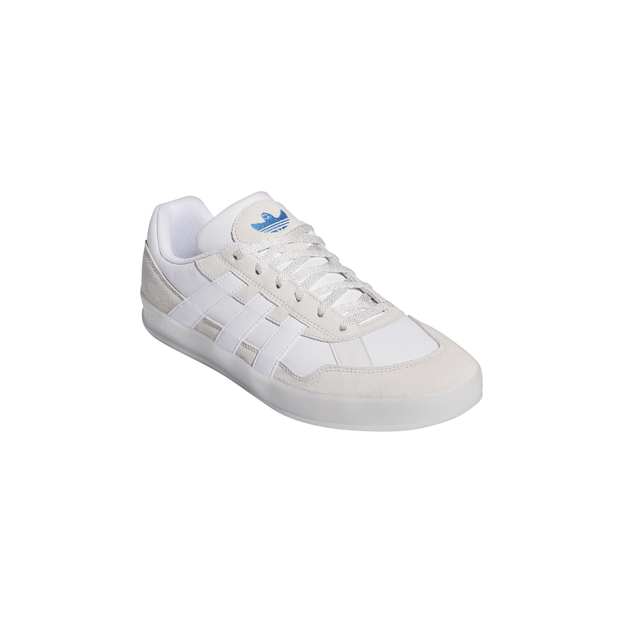 ADIDAS Aloha Super Shoes Crystal White/Cloud White/Blue Bird Men's Skate Shoes Adidas