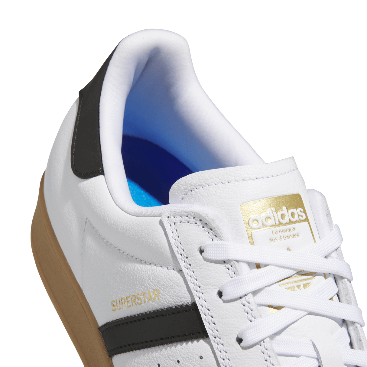 ADIDAS Superstar ADV Shoes Cloud White/Core Black/Gum Men's Skate Shoes Adidas