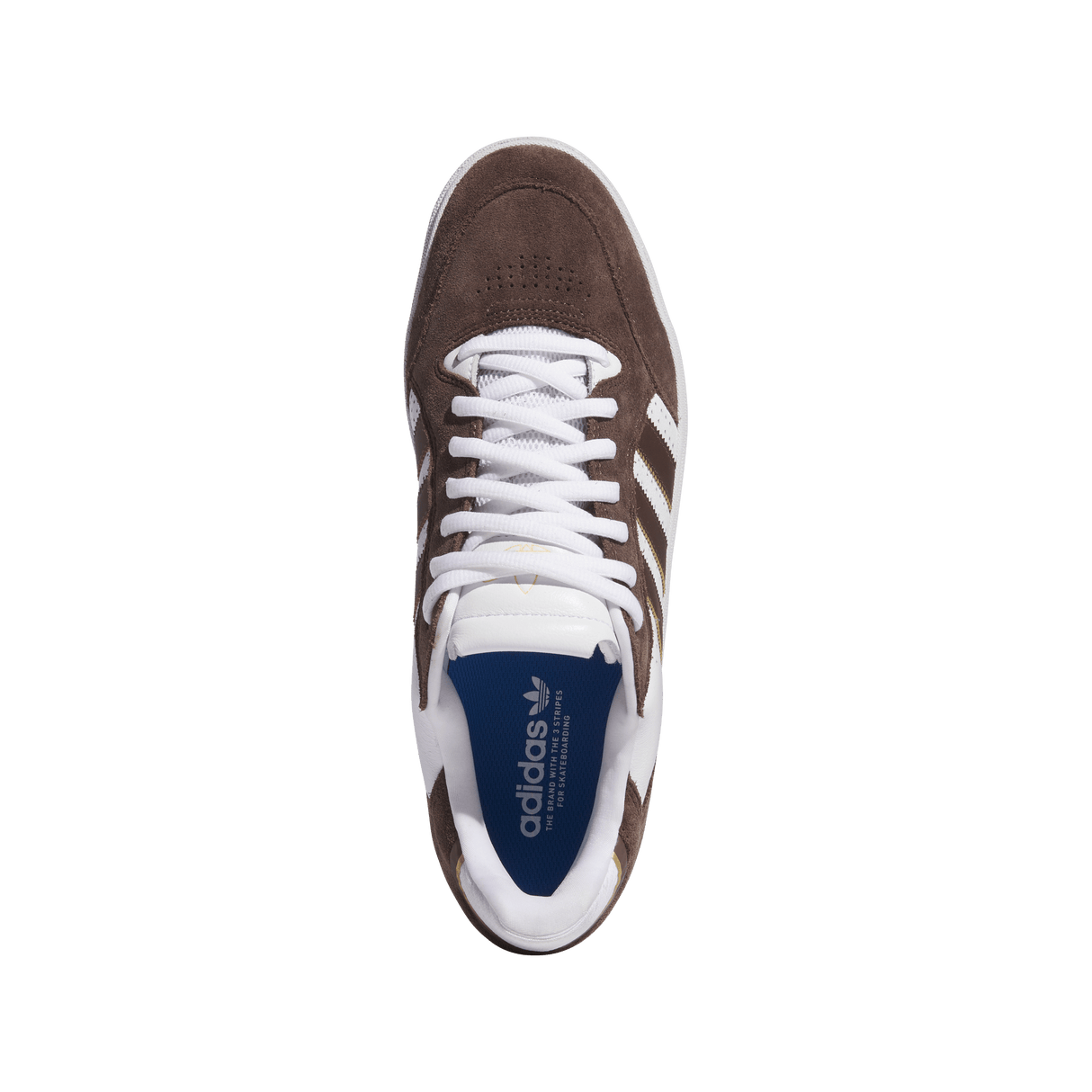 ADIDAS Tyshawn Low Shoes Brown/Cloud White/Gold Metallic Men's Skate Shoes Adidas