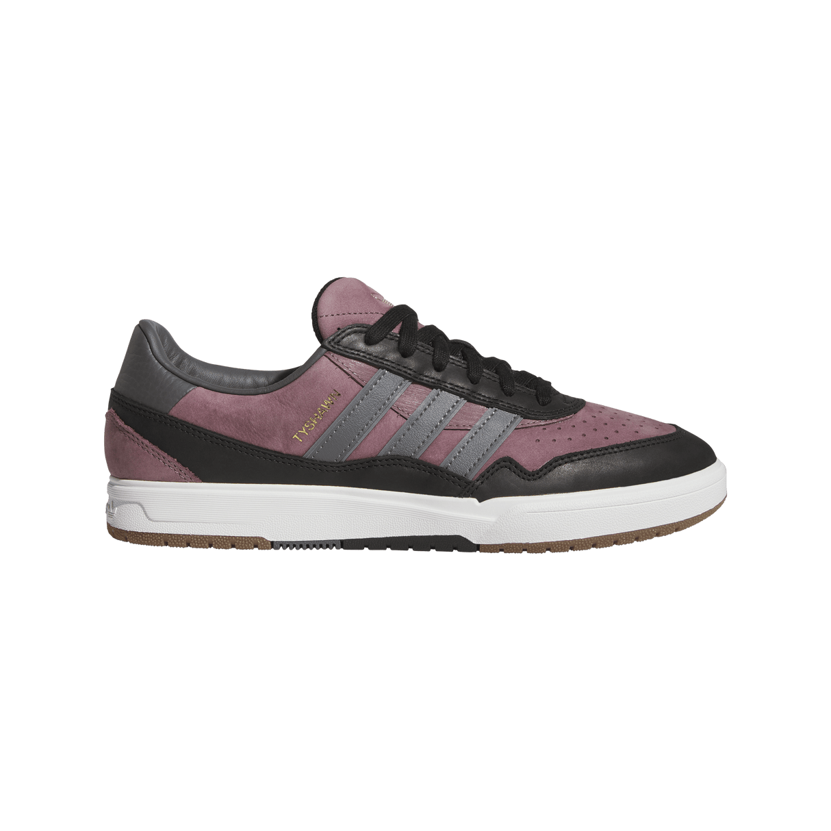 ADIDAS Tyshawn II Shoes Shadow Fig/Grey Five/Core Black Men's Skate Shoes Adidas