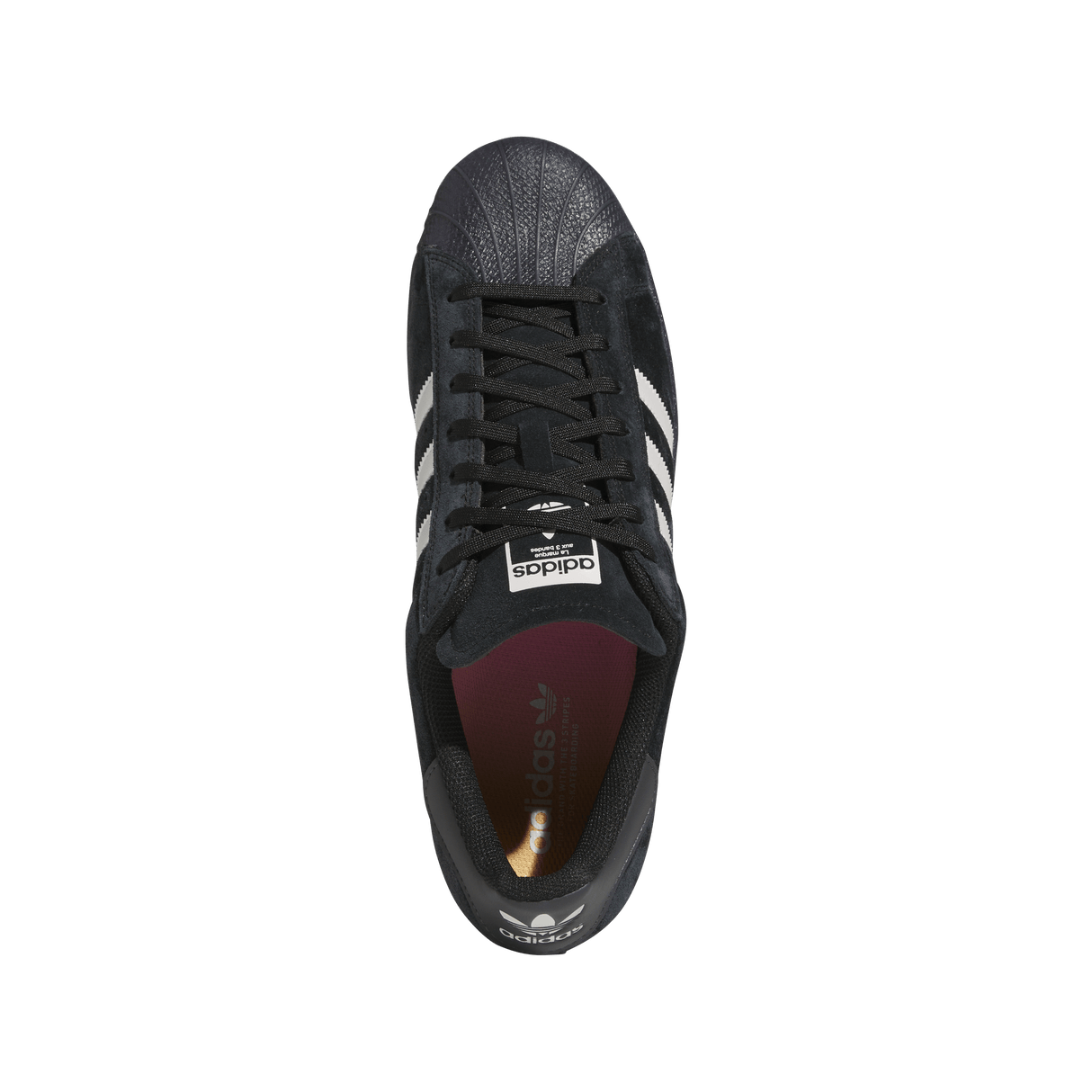 ADIDAS Superstar ADV Shoes Core Black/Zero Metallic/Spark Men's Skate Shoes Adidas