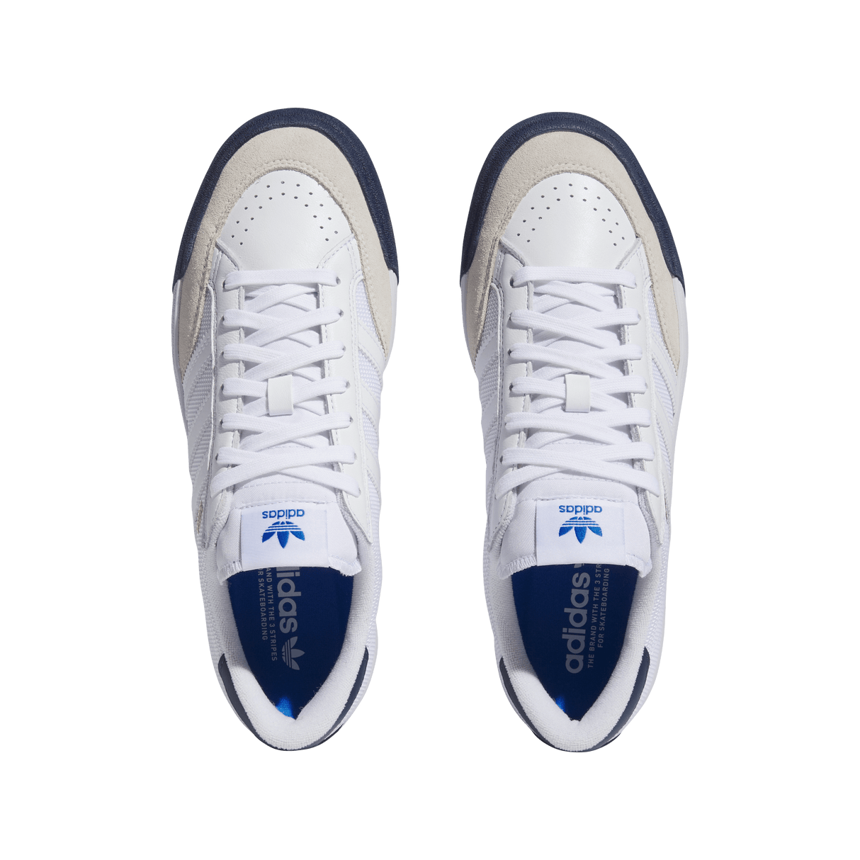 ADIDAS Nora Shoes Cloud White/Chalk White/Collegiate Navy Men's Skate Shoes Adidas