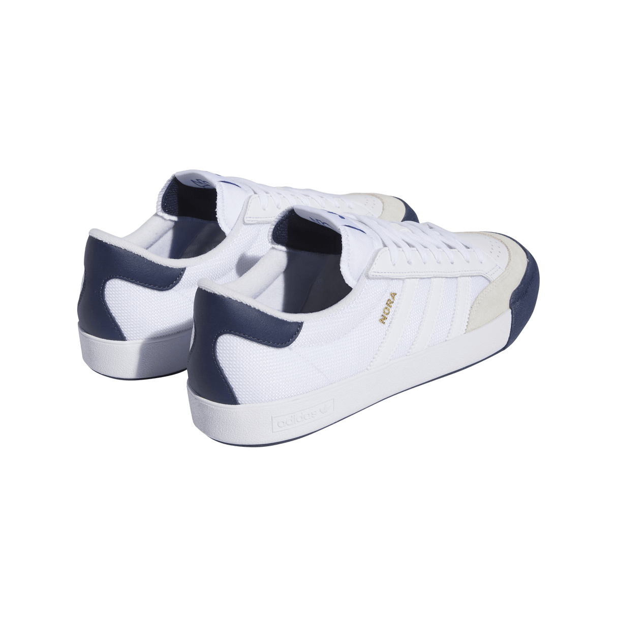 ADIDAS Nora Shoes Cloud White/Chalk White/Collegiate Navy Men's Skate Shoes Adidas