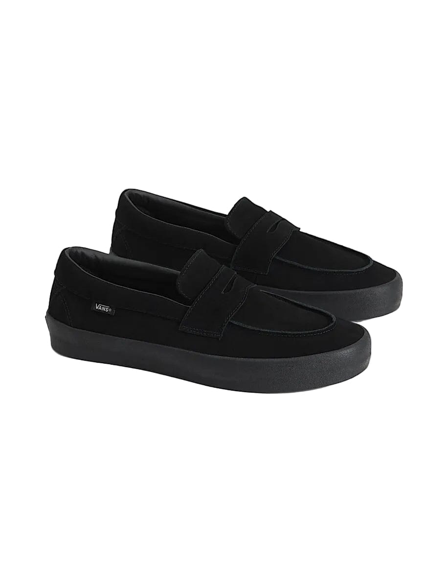 VANS Skate Loafer Shoes Suede Black/Black Men's Skate Shoes Vans