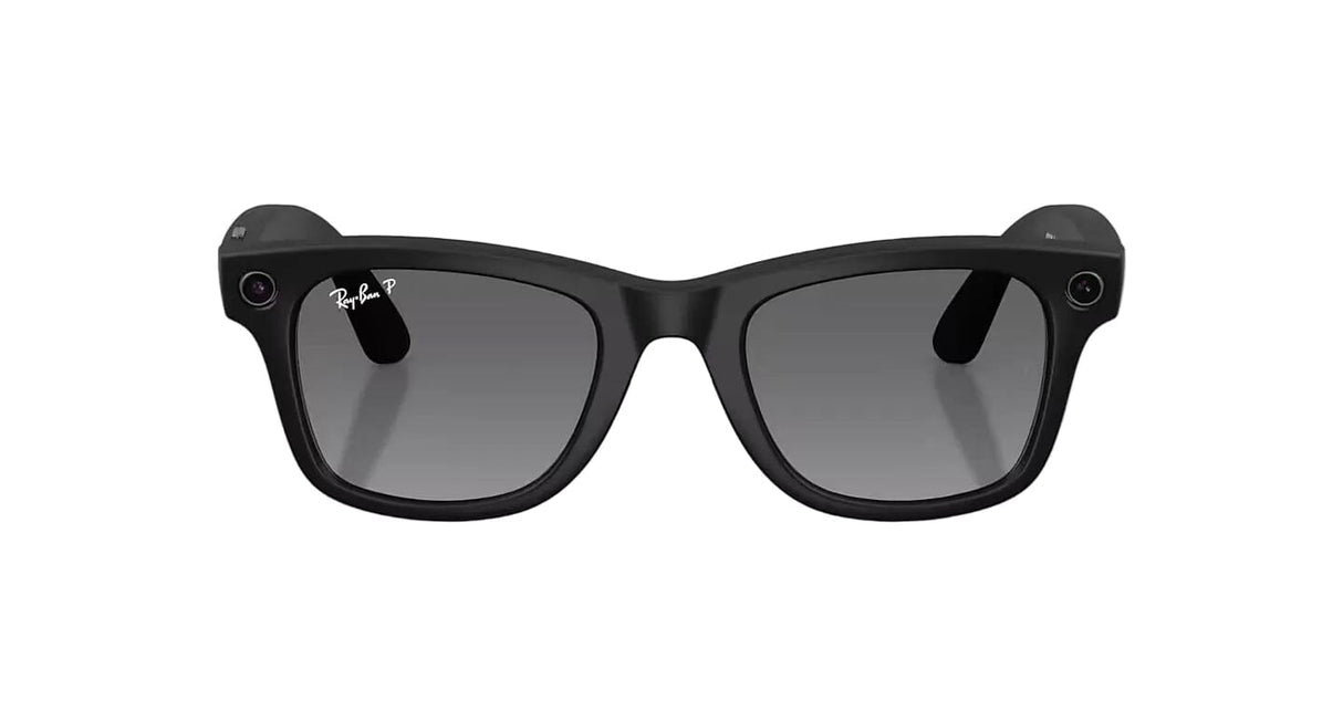 RAY-BAN Meta Wayfarer Matte Black - Graphite Polarized (Gen 2) Sunglasses Sunglasses Ray-Ban