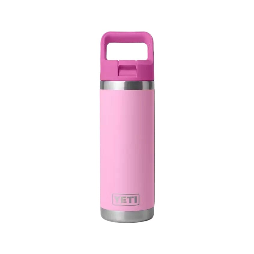 Yeti Rambler 532 ML Water Bottle With Colour-Blocked Straw Cap Power Pink/Wildflower Drinkware Yeti