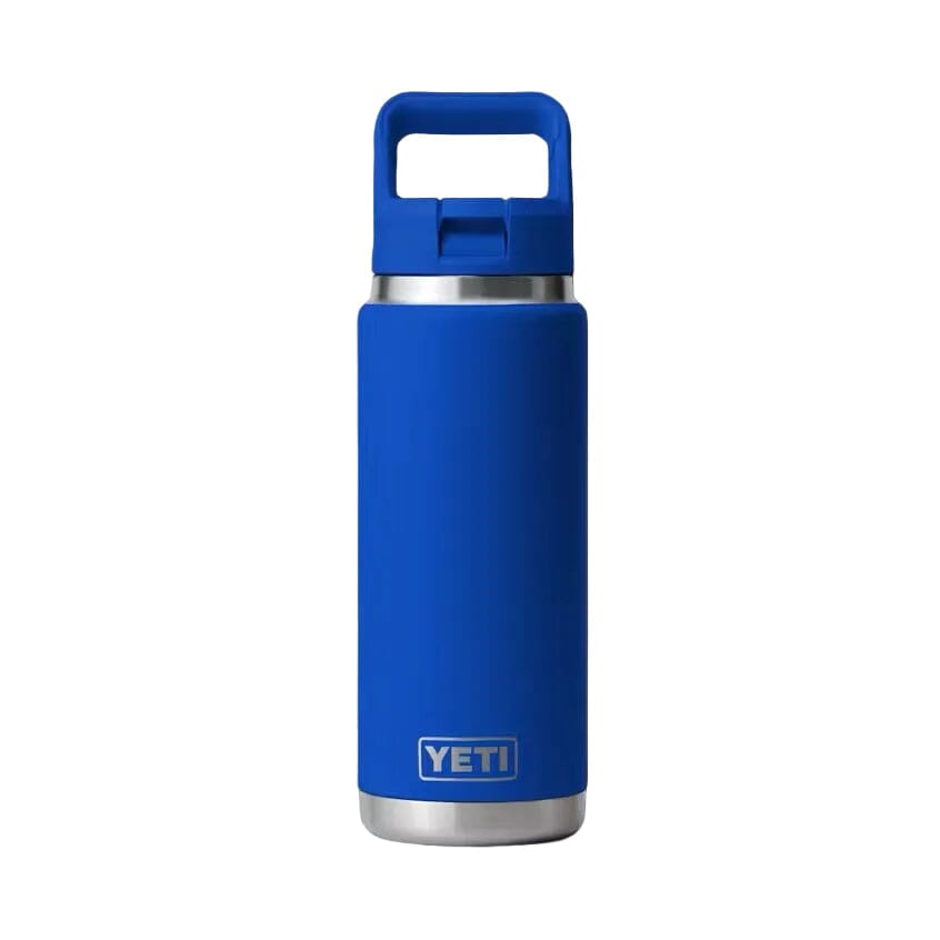 YETI Rambler 769 ML Water Bottle Colour-Matched Straw Cap Royal Blue Drinkware Yeti