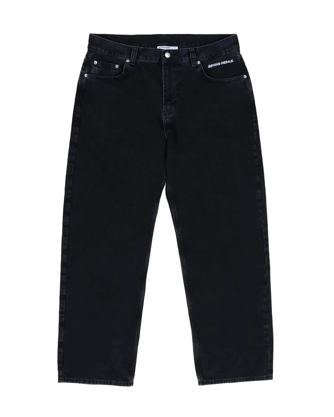 BEYOND MEDALS Loose Jeans Black Men's Denim Beyond Medals
