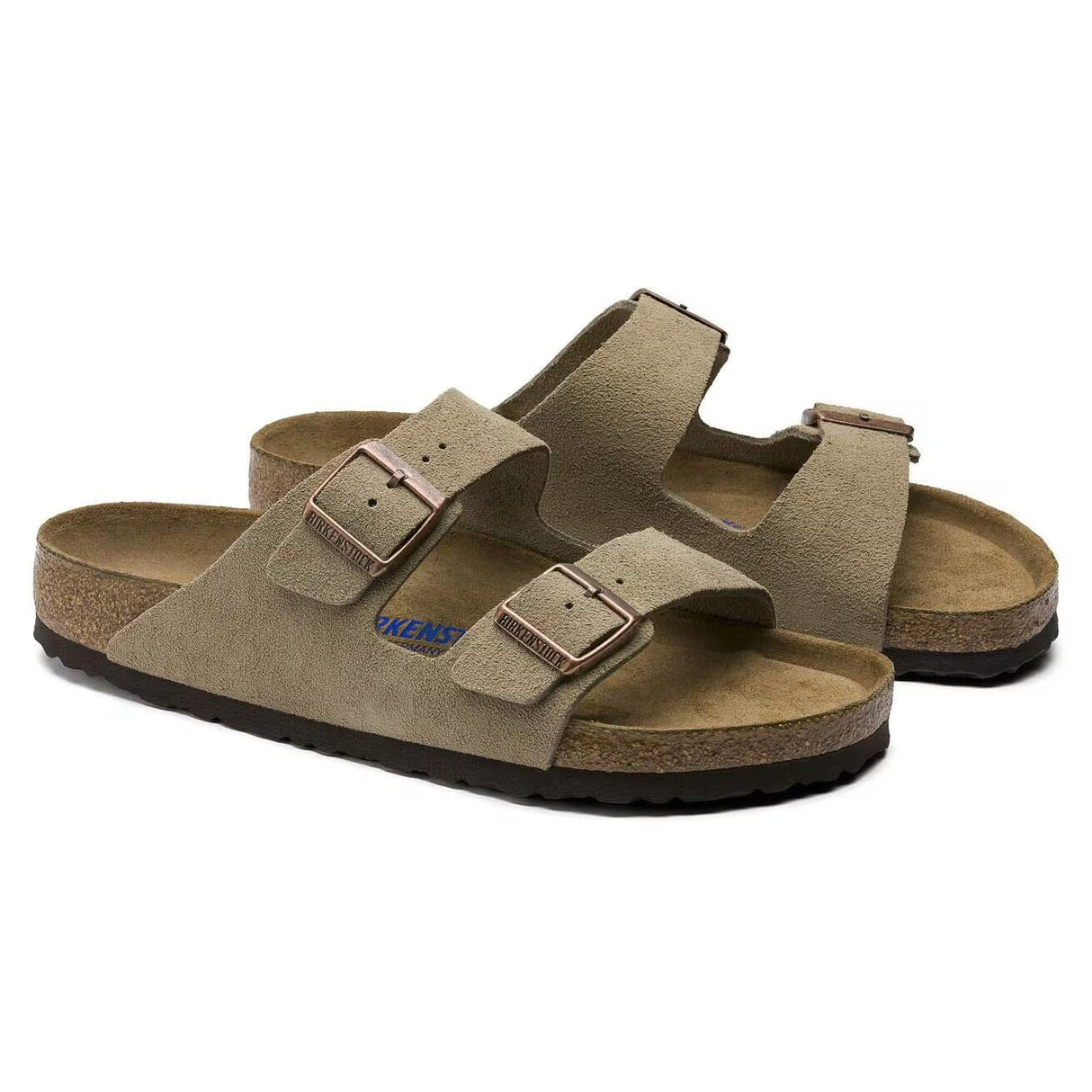 BIRKENSTOCK Women's Arizona Soft Footbed Sandals Taupe Women's Sandals Birkenstock