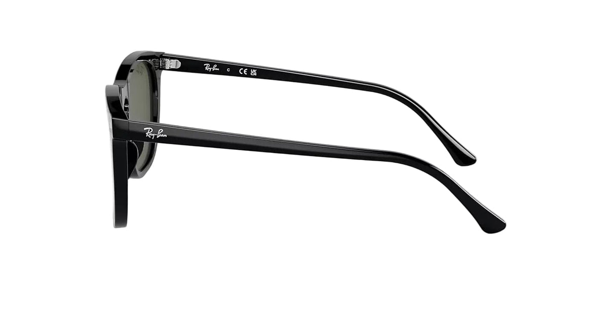 RAY-BAN RB2210 Polished Black - Green Sunglasses Sunglasses Ray-Ban