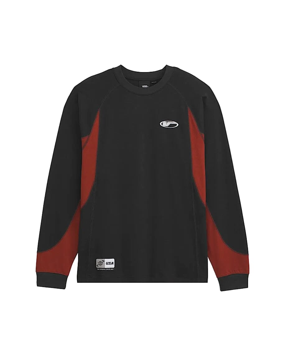 VANS Retro Sport Long Sleeve T-Shirt Black Men's Long Sleeve T-Shirts Vans