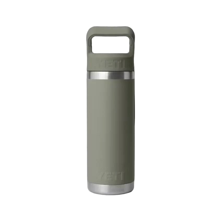 YETI Rambler 532 ML Water Bottle With Colour-Matched Straw Cap Pampa Green Drinkware Yeti