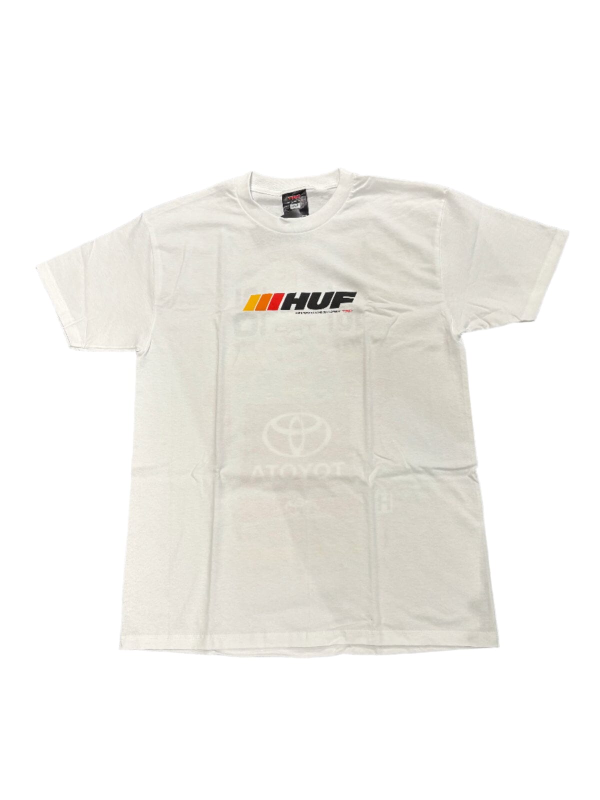 HUF Huf X TRD Stickered T-Shirt T-Shirt White Men's Short Sleeve T-Shirts Huf