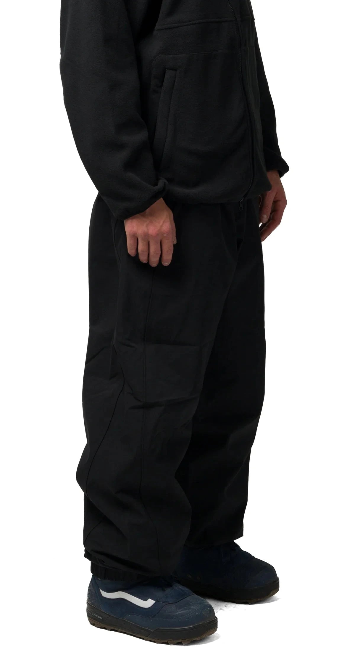 SOUVENIR Insulated Track Snow Pants Black 2027 Men's Snow Pants Souvenir