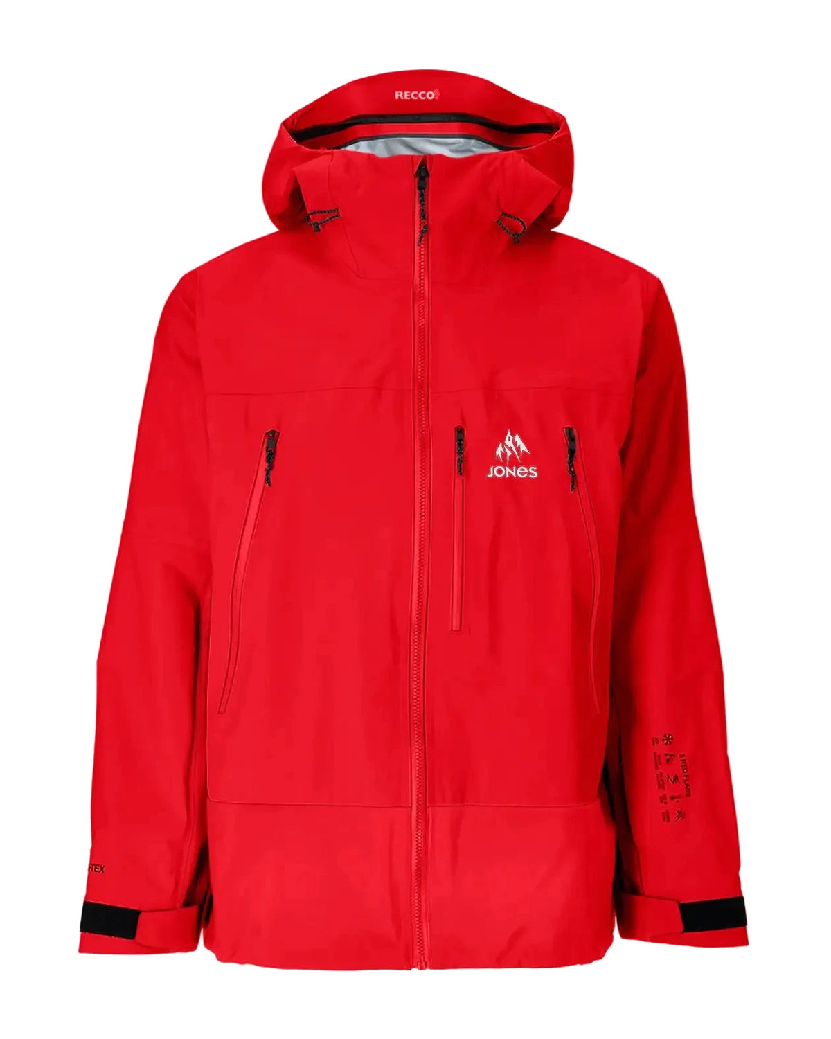 JONES Higher GORE-TEX 3L Snow Jacket Lava Red 2027 Men's Snow Jackets Jones Snowboards