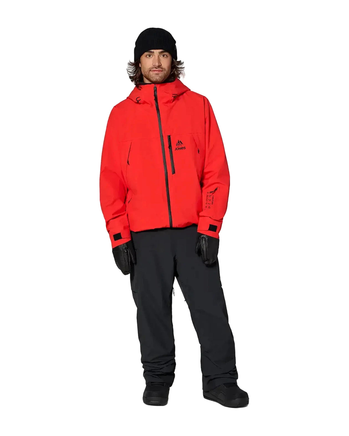 JONES MTN Surf Snow Jacket Lava Red 2027 Men's Snow Jackets Jones Snowboards