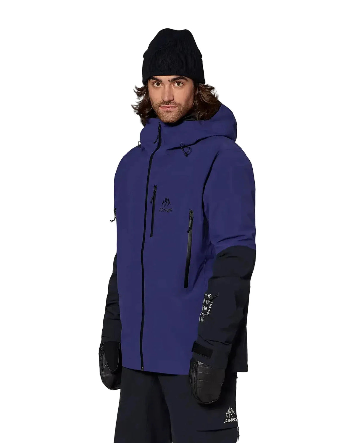 JONES Further 3L Stretch Snow Jacket Eclipse Blue 2027 Men's Snow Jackets Jones Snowboards