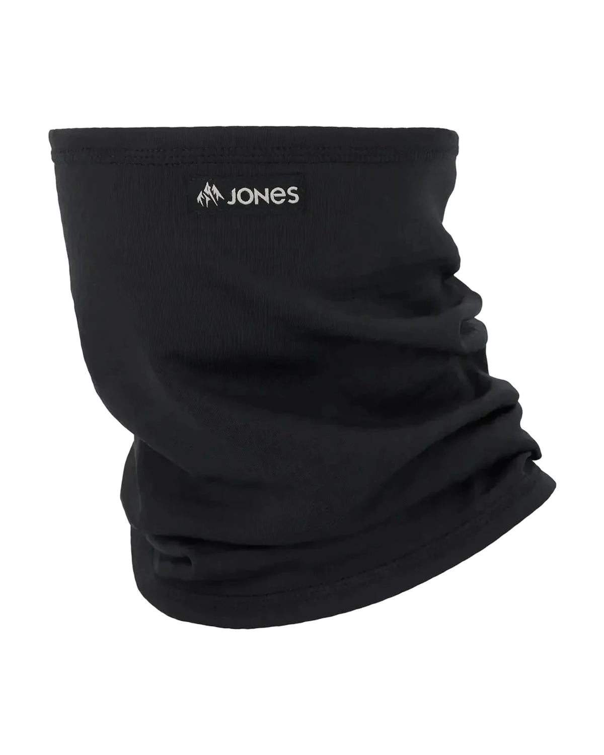 JONES Grid Fleece Neckwarmer Stealth Black Winter Face Masks Jones Snowboards