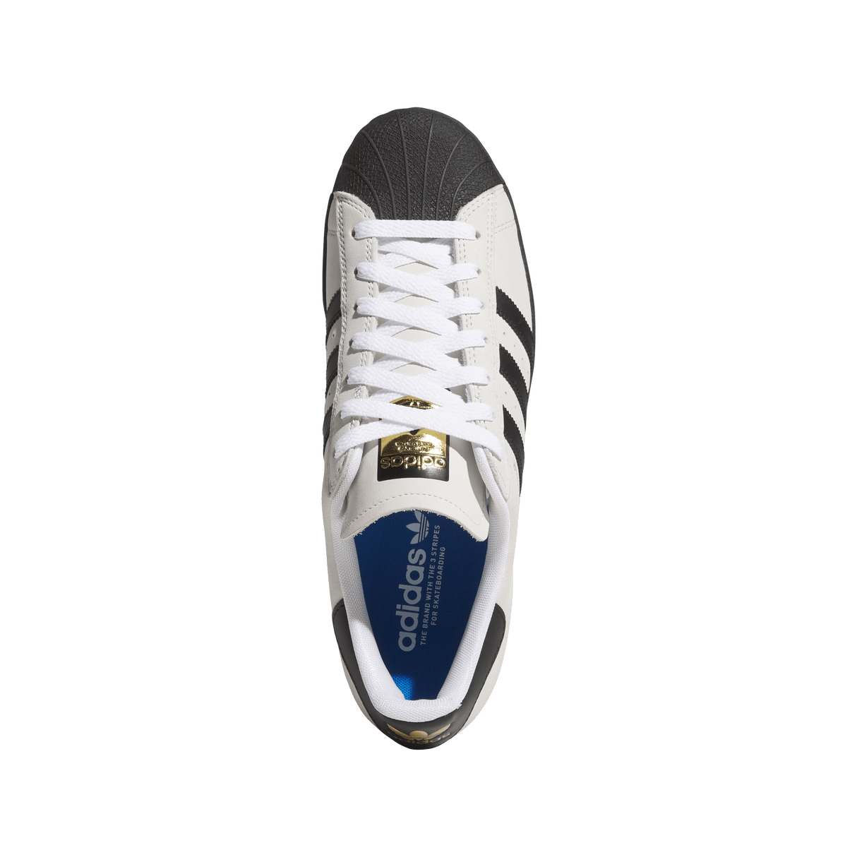 ADIDAS Superstar ADV Shoes Crystal White/Core Black/Cloud White Men's Skate Shoes Adidas