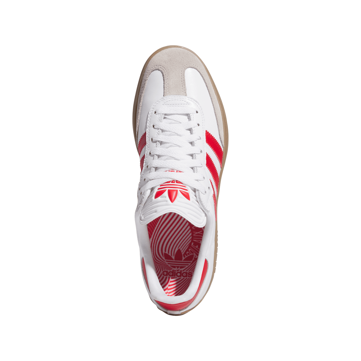 ADIDAS Puig Samba Shoes Cloud White/Better Scarlett/Gum4 Men's Skate Shoes Adidas