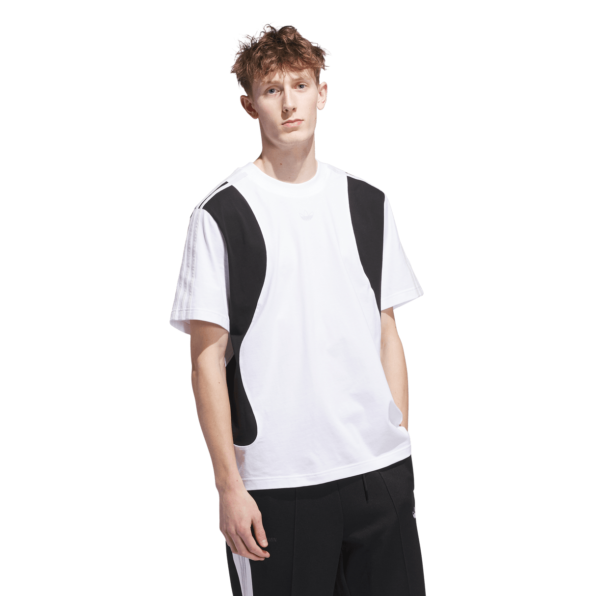 ADIDAS Tyshawn T-Shirt White/Black Men's Short Sleeve T-Shirts Adidas