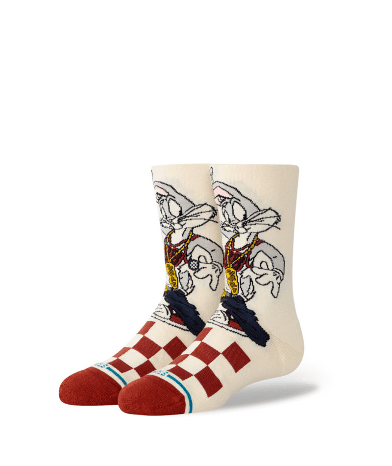 STANCE Youth Bugs Crew Socks Vintage White Youth Socks Stance