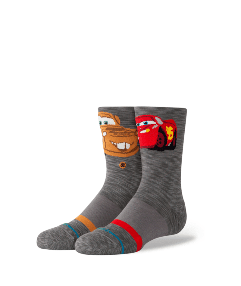 STNCE Kids Pixar X Stance Kachow Socks Dark Grey Youth Socks Stance