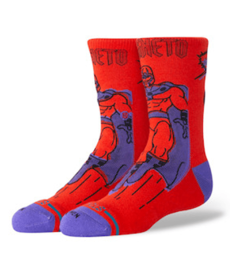 STANCE Kids Marvel x Stance Magneto Crew Socks Red Youth Socks Stance