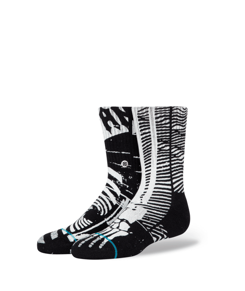 STANCE Kids Xray Vision Crew Socks Black Youth Socks Stance