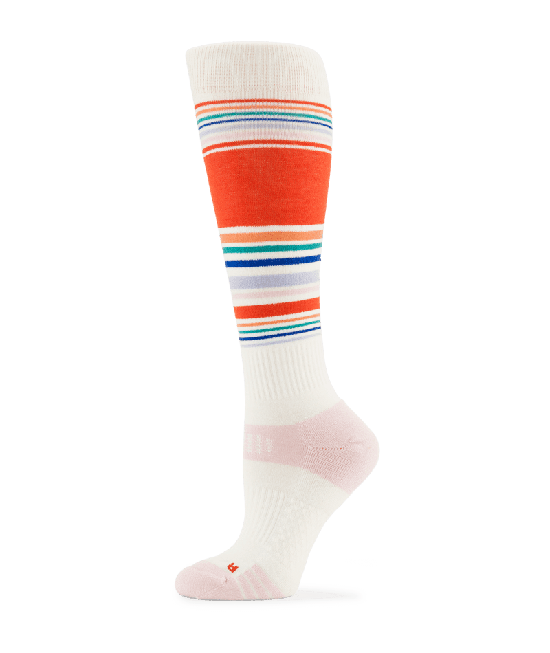 VOLCOM Women's Tundra Tech Snow Socks White Women's Snowboard Socks Volcom
