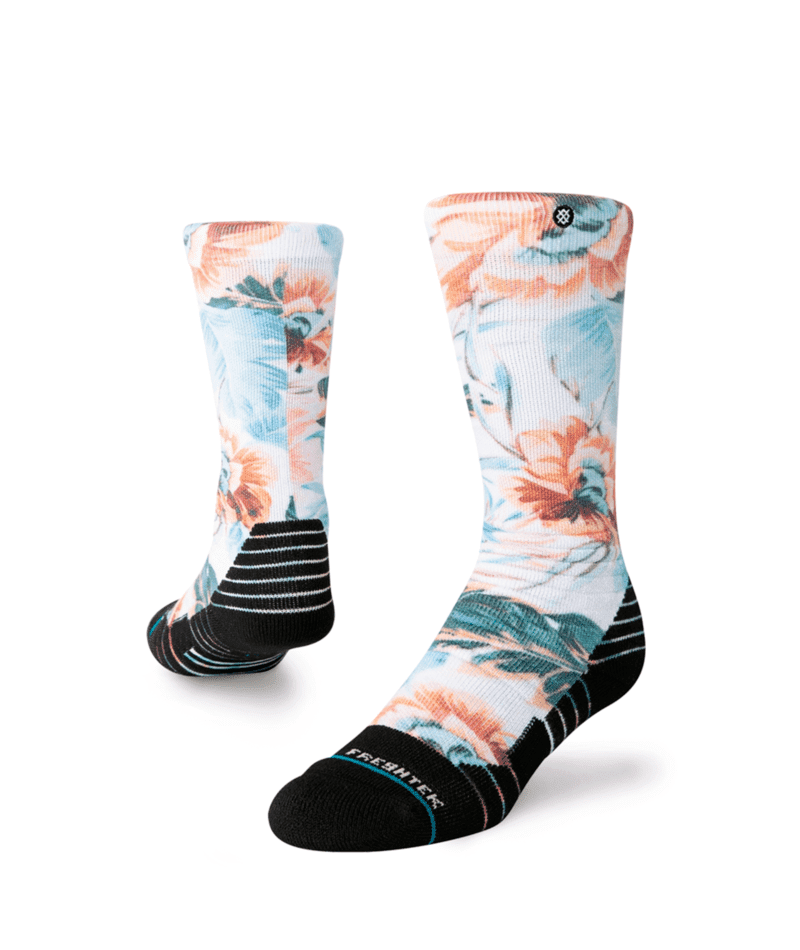 STANCE Kids Flowerful Snow Socks White Youth Snowboard Socks Stance