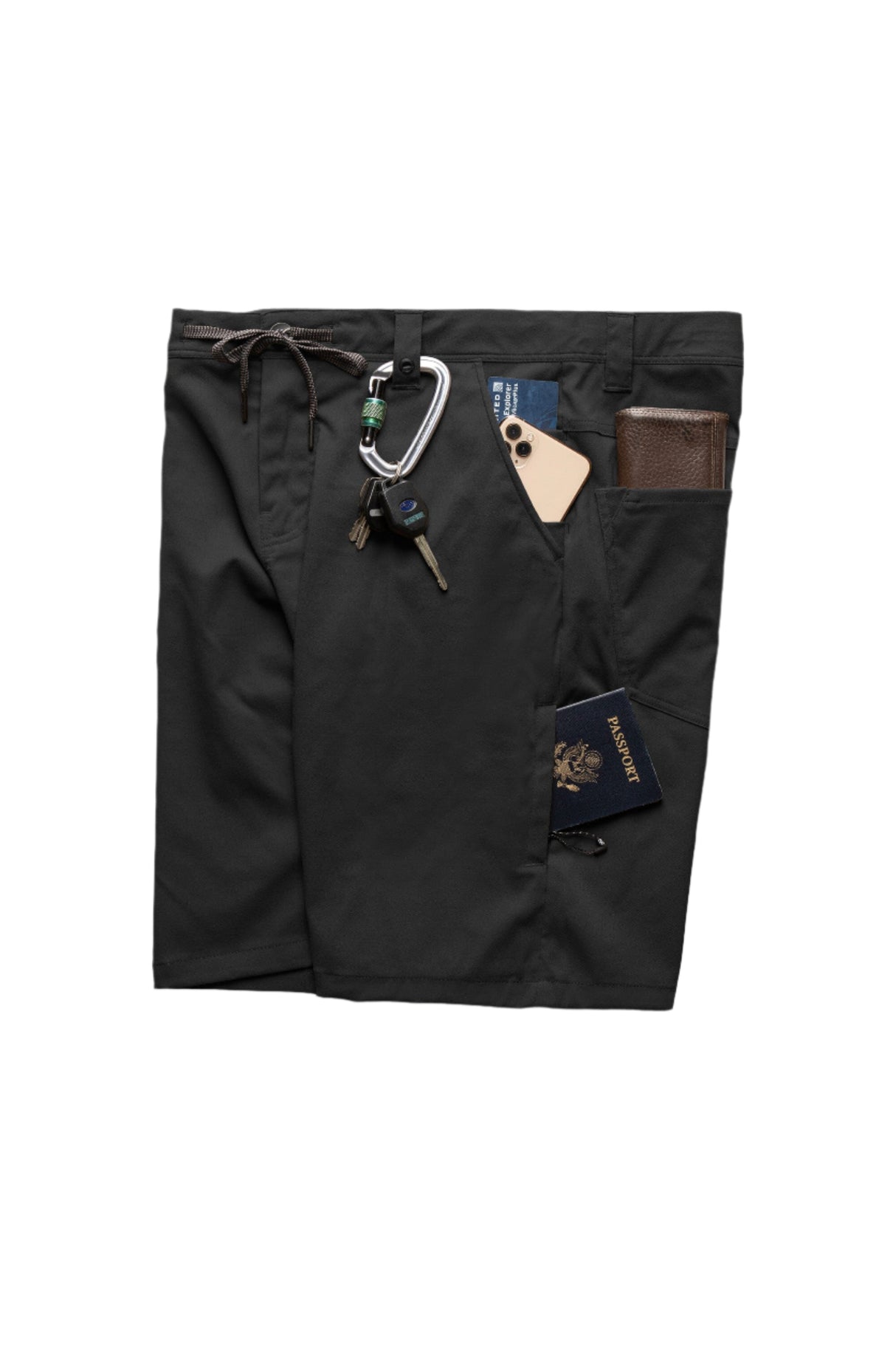 686 Everywhere Relaxed Fit Hybrid Shorts Black Men's Hybrid Shorts 686