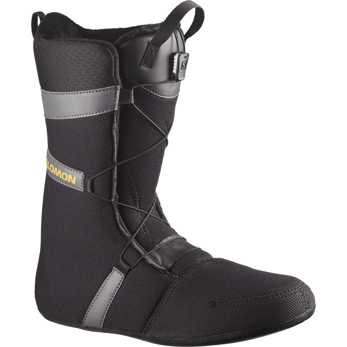 SALOMON X Approach Lace SJ BOA Snowboard Boots Black/Asphalt/Spicy Mustard 2027 Men's Snowboard Boots Salomon