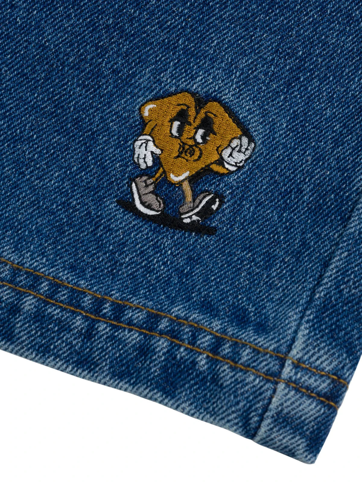 LOVIAH Heartman Denim Shorts Medium Indigo Wash Men's Walkshorts Loviah