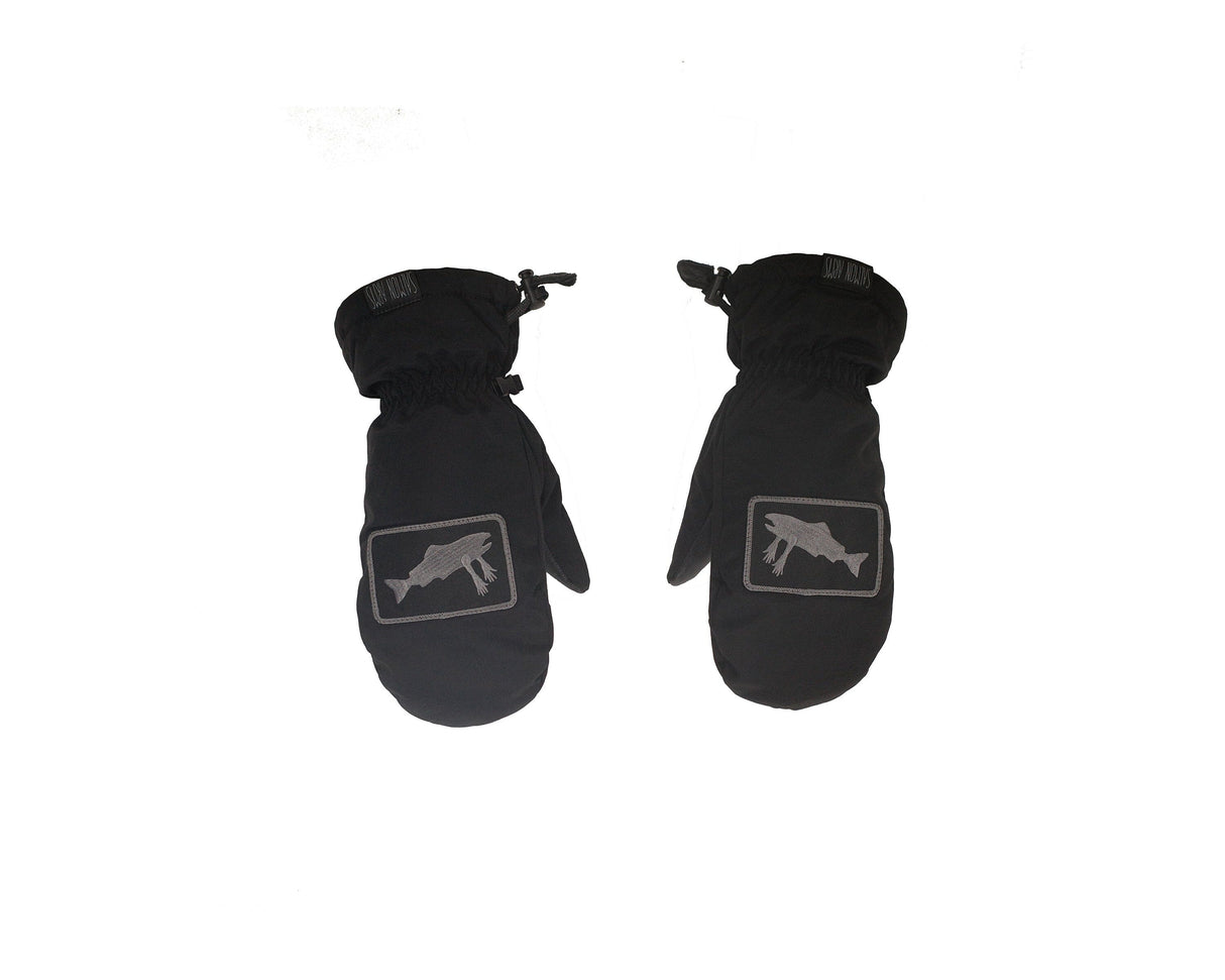 SALMON ARMS Classic Mitt Logo Black/Grey Men's Snow Mitts Salmon Arms