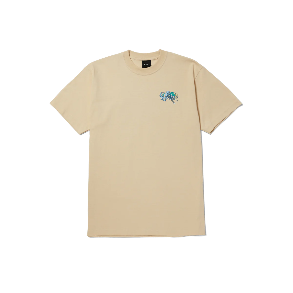 HUF Long Shot T-Shirt Wheat Men's Short Sleeve T-Shirts huf