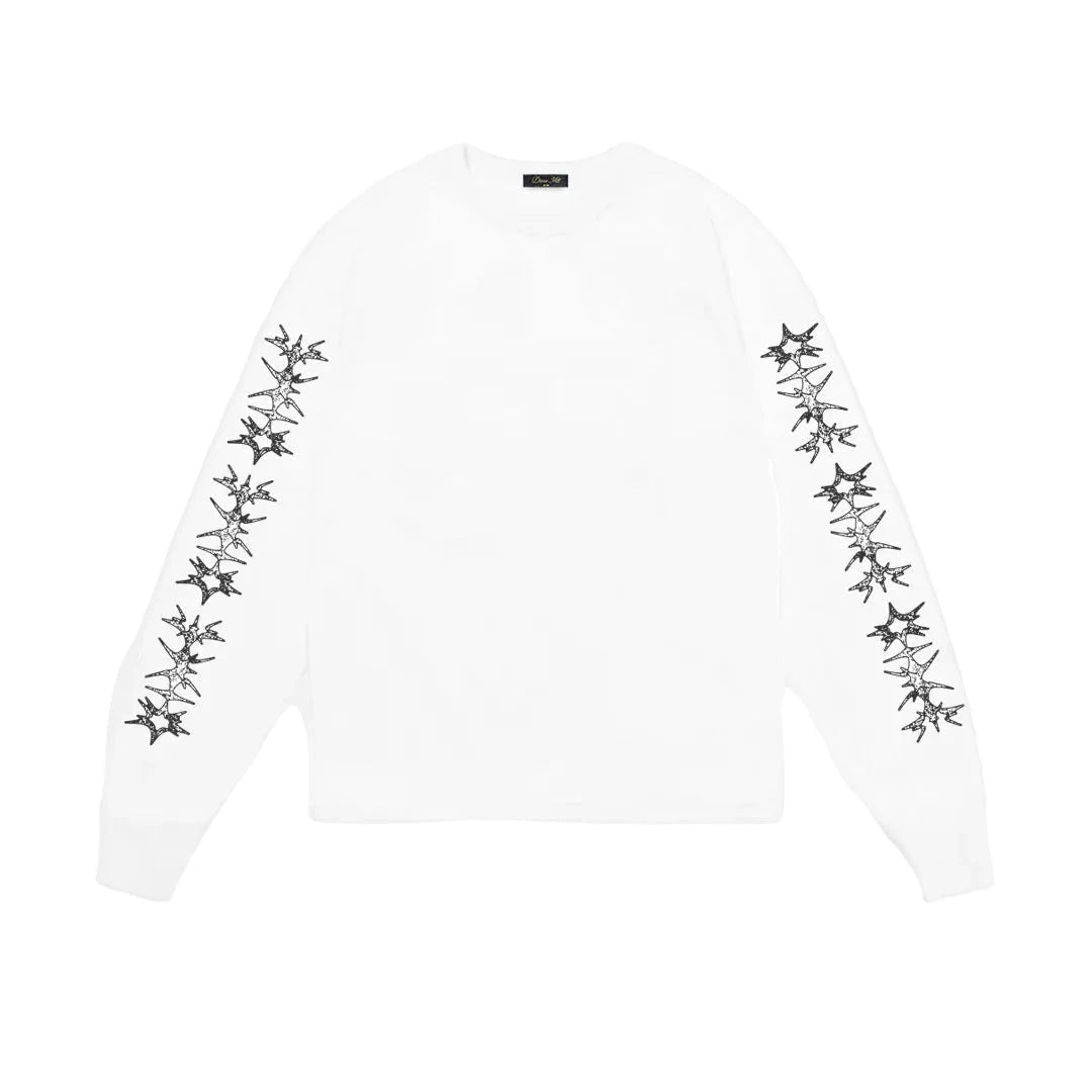 DIME Sharp Long Sleeve T-Shirt White Men's Long Sleeve T-Shirts Dime MTL