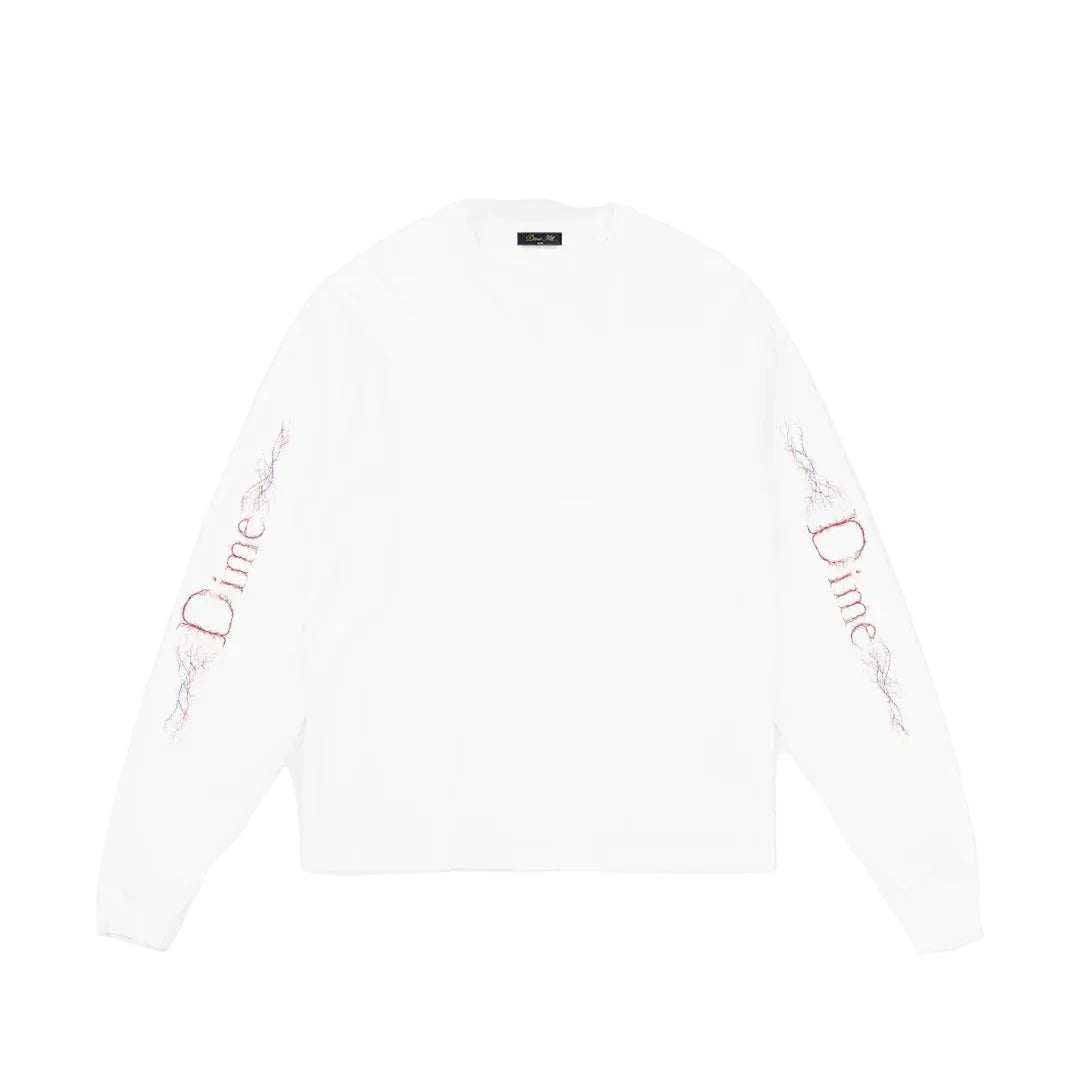 DIME Classic Veins Long Sleeve T-Shirt White Men's Long Sleeve T-Shirts Dime MTL