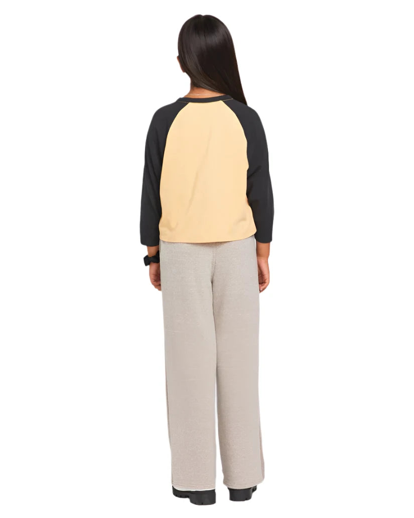 VOLCOM Girl's Pitch Me Long Sleeve T-Shirt Sand Girl's Long Sleeve T-shirts Volcom
