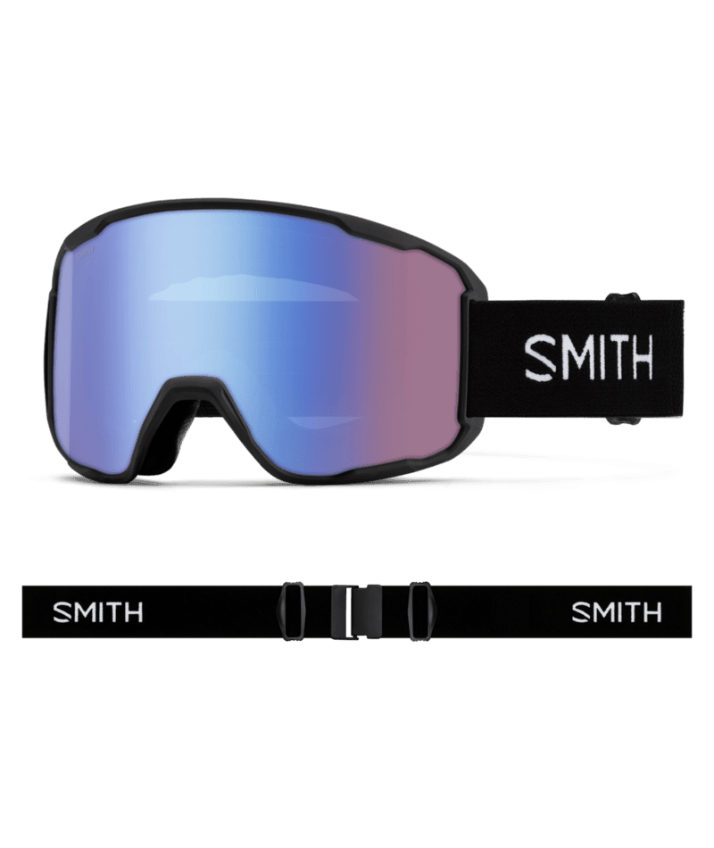 SMITH Preview Black - ChromaPop Storm Blue Sensor Mirror Snow Goggle Snow Goggles Smith