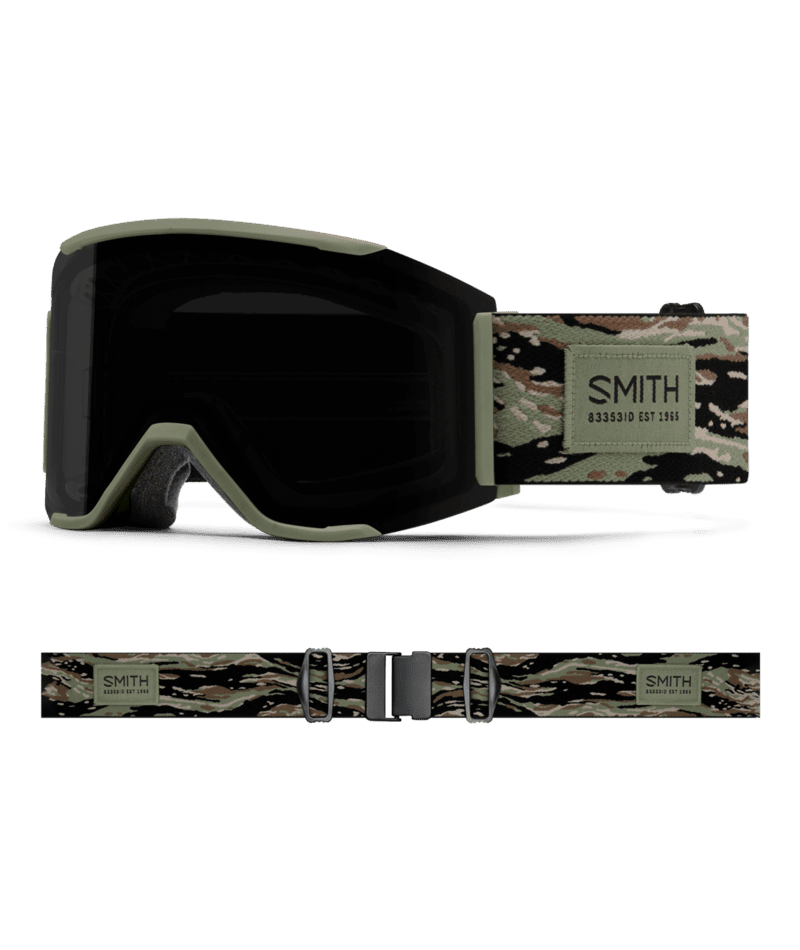 SMITH Squad Mag Eye of the Tiger - ChromaPop Sun Black + ChromaPop Storm Armber Goggle Snow Goggles Smith