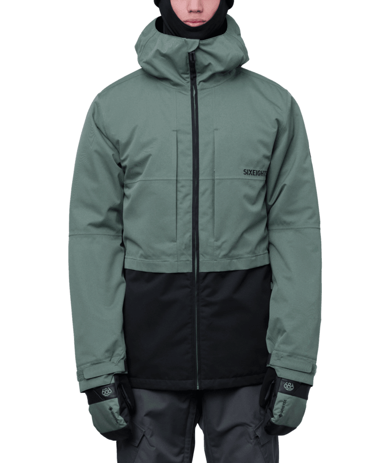 686 Smarty 3-In-1 Form Snowboard Jacket Cypress Green Colourblock 2024 Men's Snow Jackets 686 