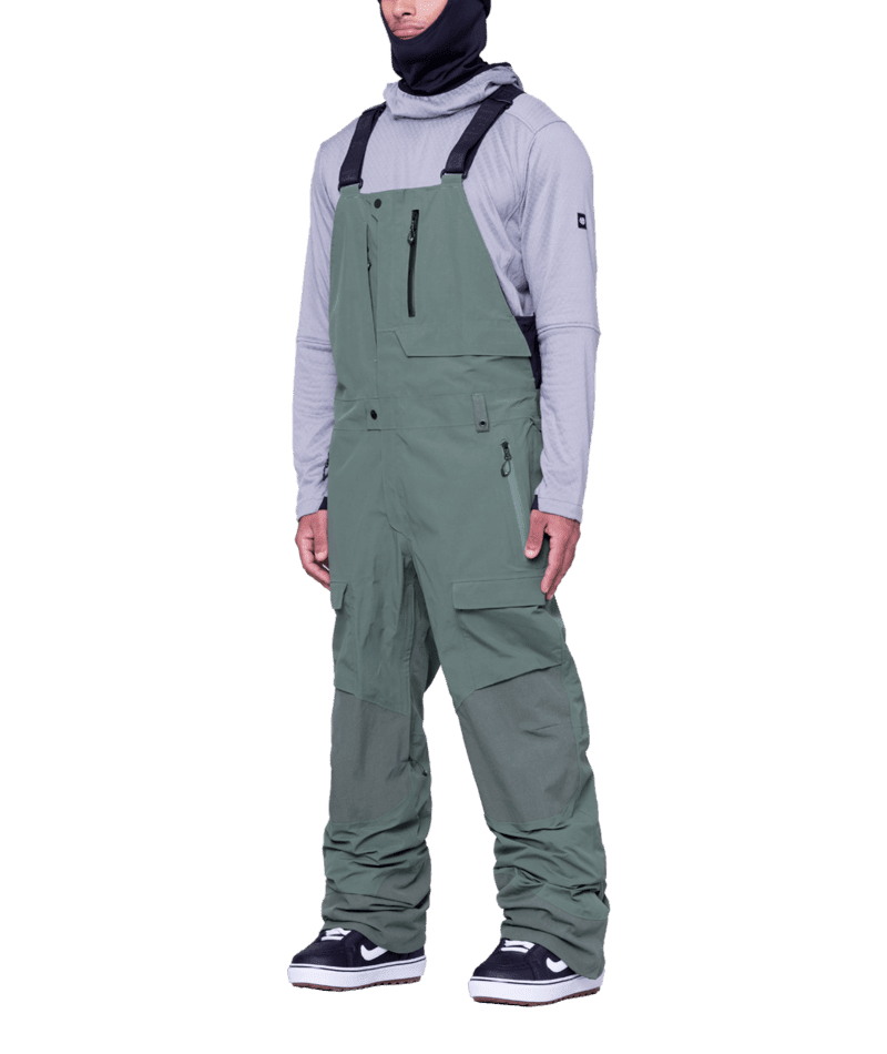 686 GORE-TEX Stretch Dispatch Bib Snowboard Pants Cypress Green 2024 Men's Snow Bib Pants 686 