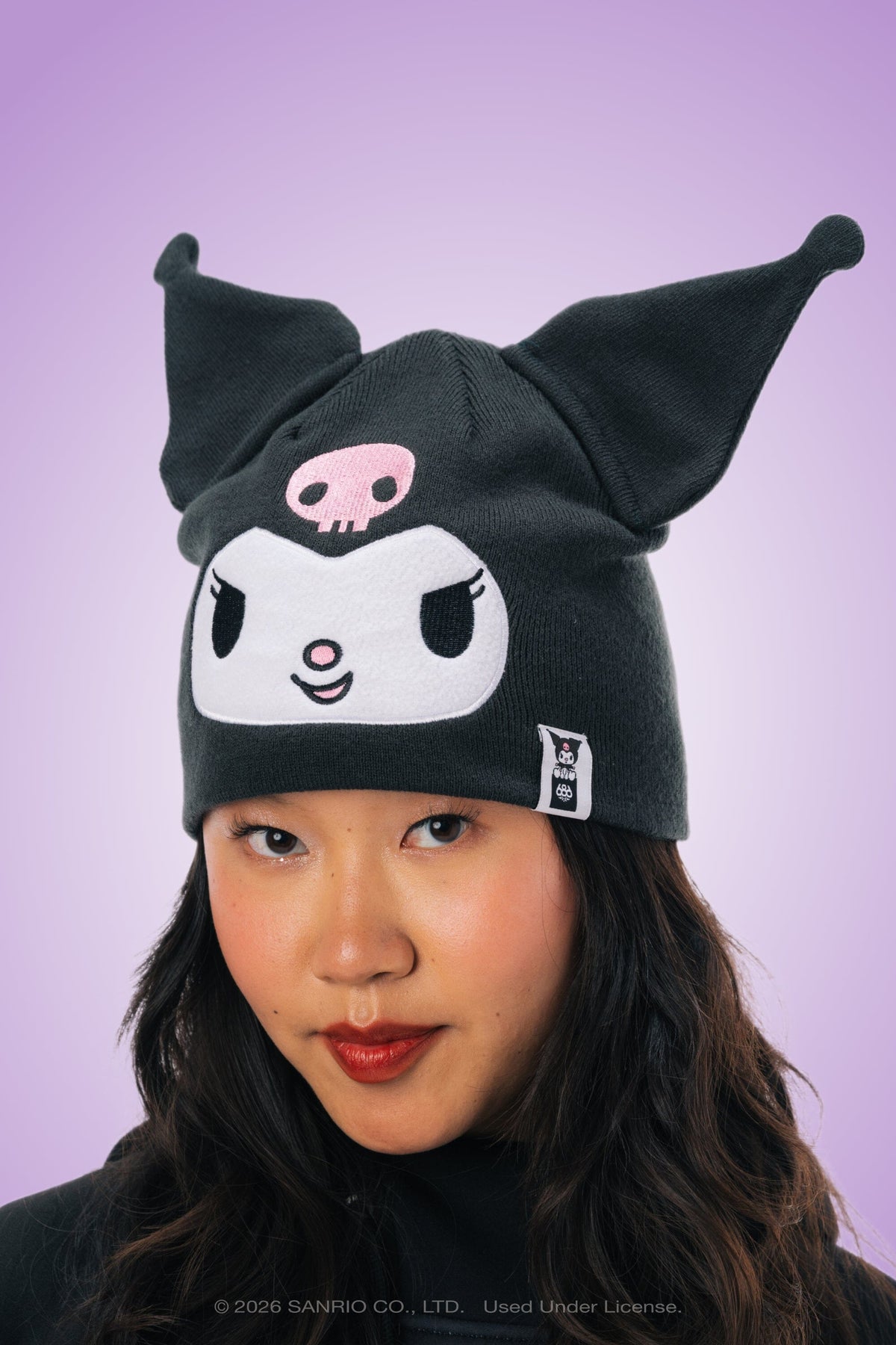 686 Women's Kuromi Beanie Kuromi Black Women's Beanies 686
