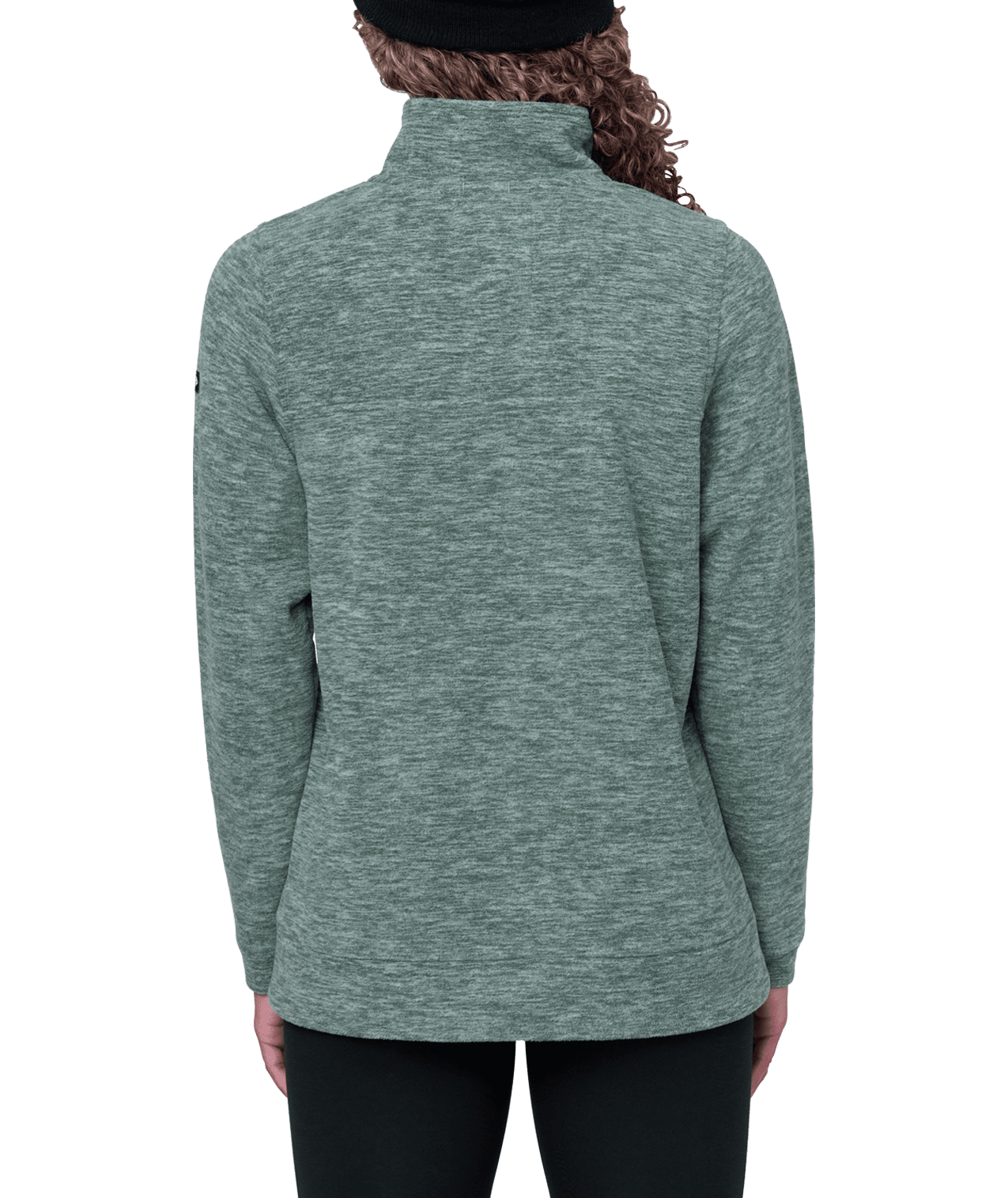 686 Women's Quarter Zip Fleece Cypress Green Women's Sweaters 686 