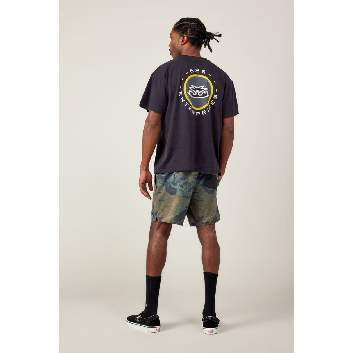 686 Reup Elastic Water Shorts Cypress Green Hemisphere Men's Boardshorts 686