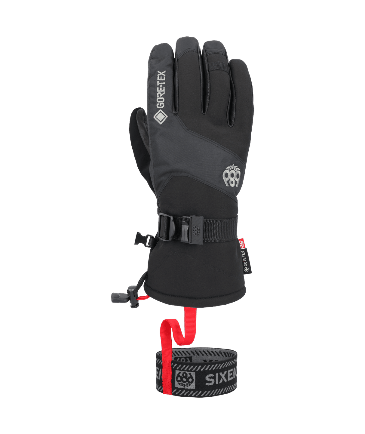 686 GORE-TEX Leather Linear Glove Black Men's Snow Mitts 686