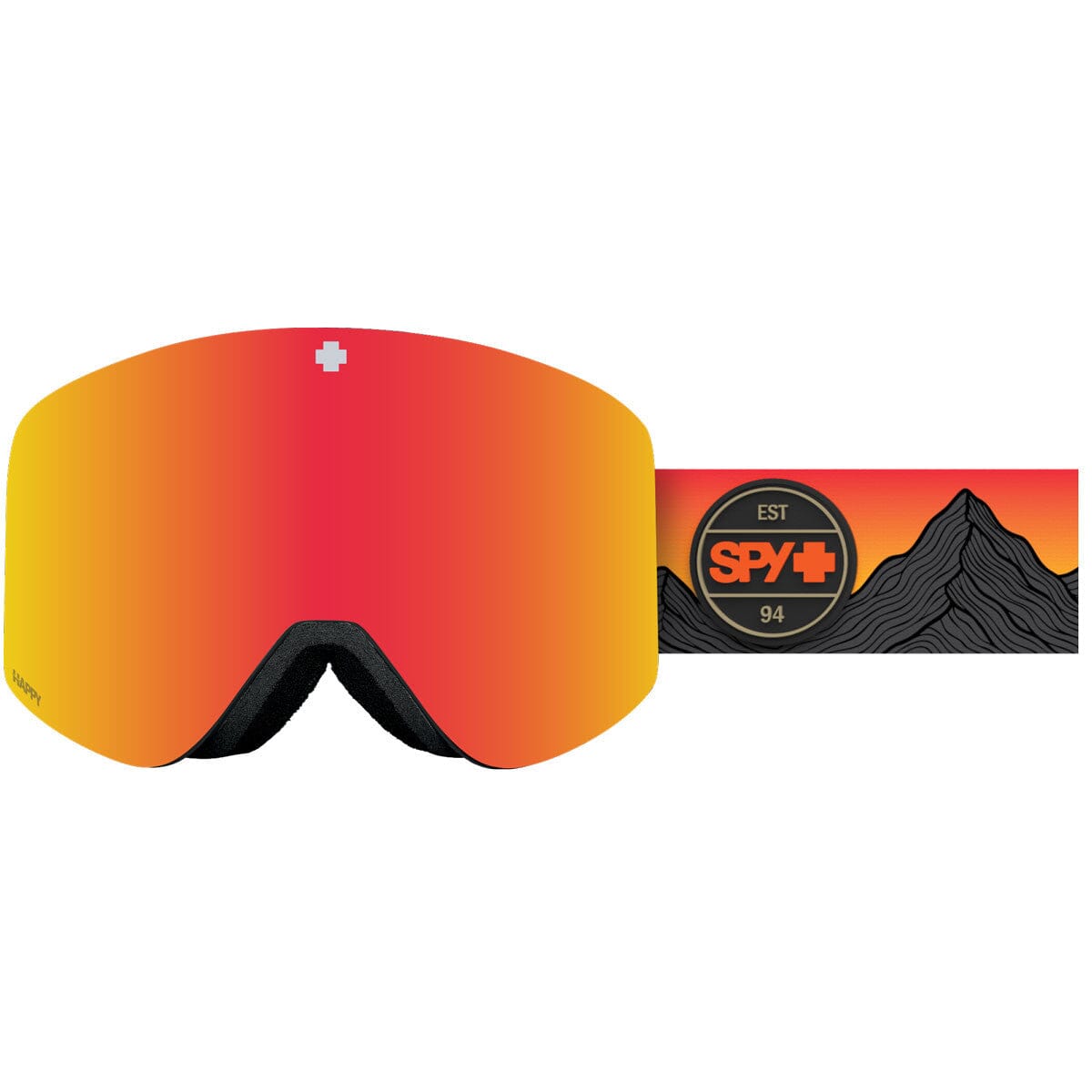 SPY Marauder MTN Scape Dusk Orange - Happy Bronze Red Mirror + Happy LL Pink Snow Goggle Snow Goggles Spy