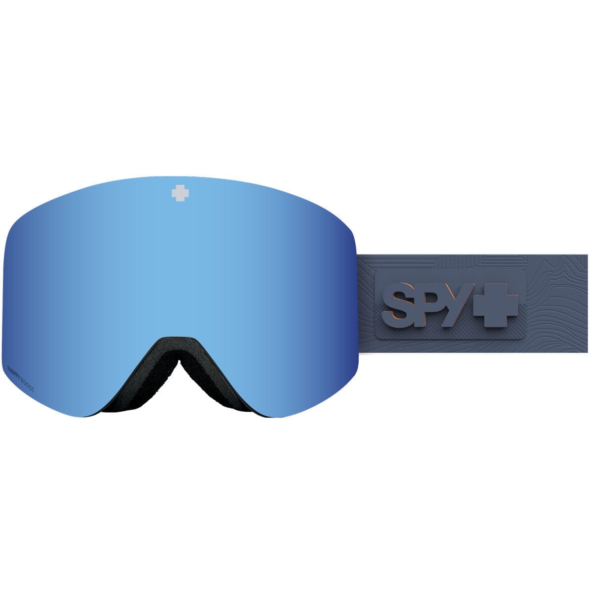 SPY Marauder Navy Sea Of Peaks - Happy Boost Ice Blue Mirror + Happy Boost LL Coral Snow Goggle Snow Goggles Spy